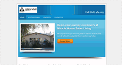 Desktop Screenshot of miraclehousesoberliving.com